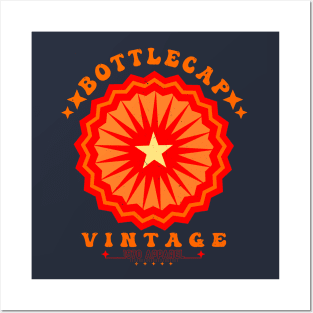 Bottlecap Vintage Retro Clothing Posters and Art